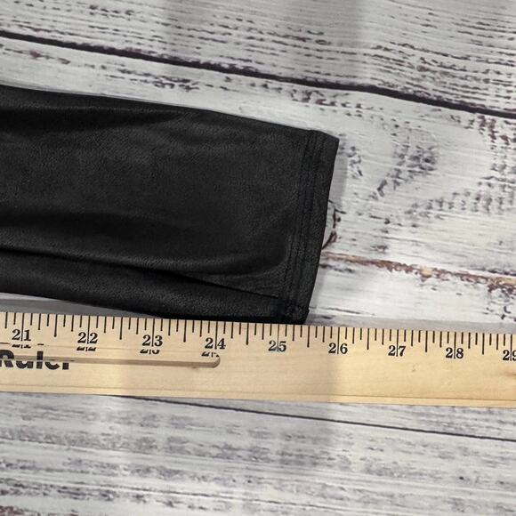 SPANX Faux Leather Leggings Women’s S Black High Rise Shaping Stretch Glossy - Picture 5 of 8